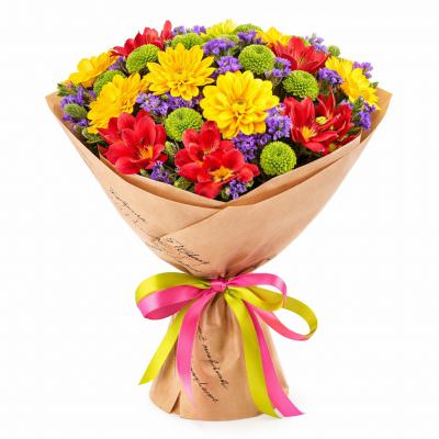 Красивая цветочная композиция «Жаркое лето»