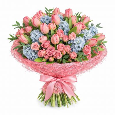 Праздничный букет живых цветов «Восторг»