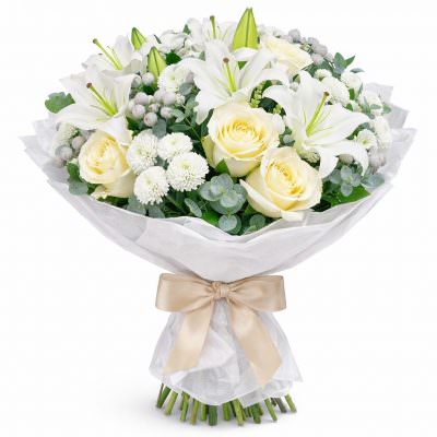 Красивый букет «Снежная сказка»