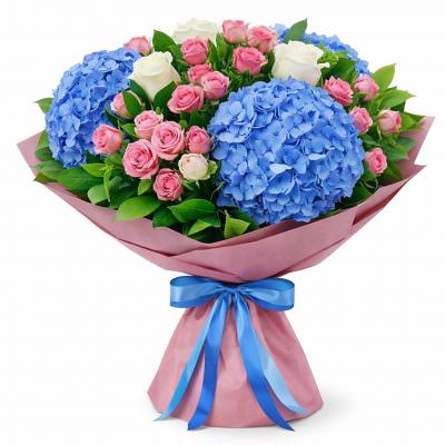 Букет из свежих цветов «Весенний бриз»