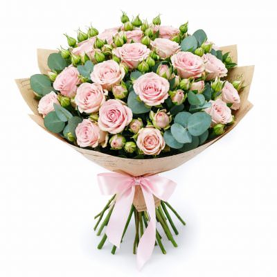 Букет из оранжевых роз «Тепло»