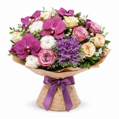 Сезонный букет «Сиреневая мечта»