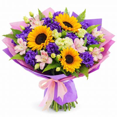 Праздничный букет из цветов «Солнечный луч»