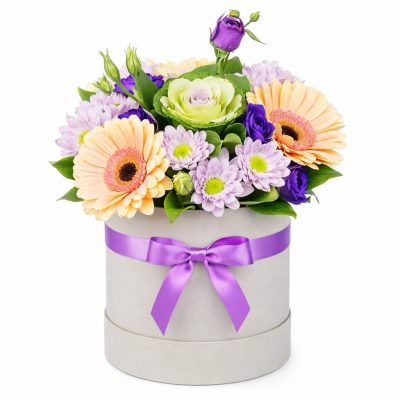 Букет цветов в коробке «Летняя нежность»