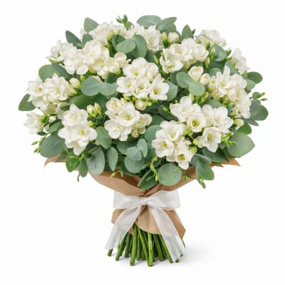 Букет с фрезиями «Розовая симфония»