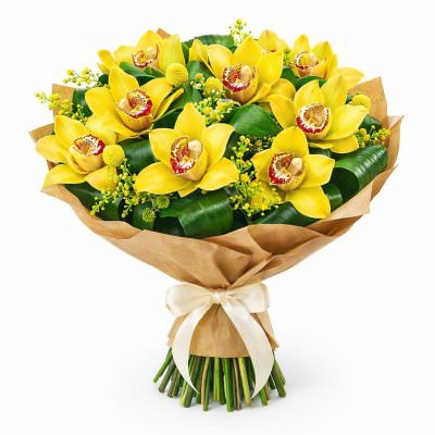 Орхидея желтая