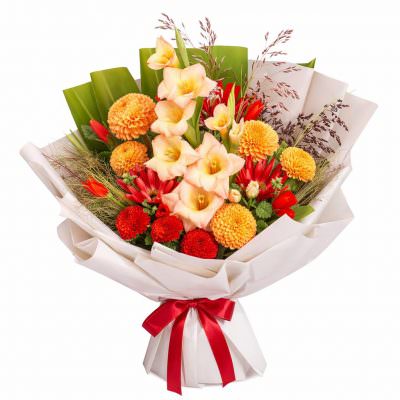Премиальный букет «Огненный танец»