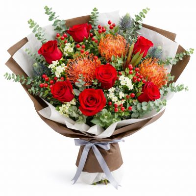 Роскошный букет «Романтика сердец»