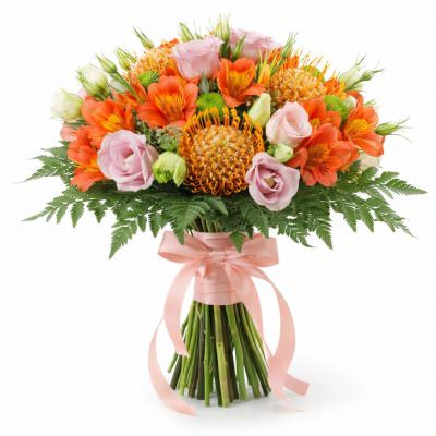 Свадебные букеты невесты из альстромерии