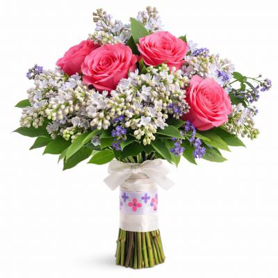 Свадебные букеты невесты из сирени