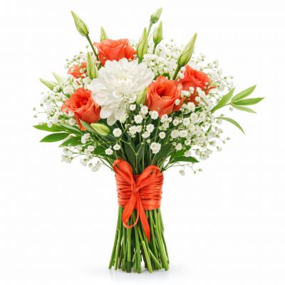 Свадебные букеты невесты из гипсофилы