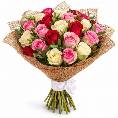 Букет из роз «Весенний поцелуй»