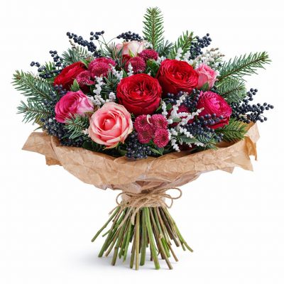 Шикарный букет «Снежный вихрь»