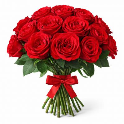 Розы Пионовидные одноголовые красные